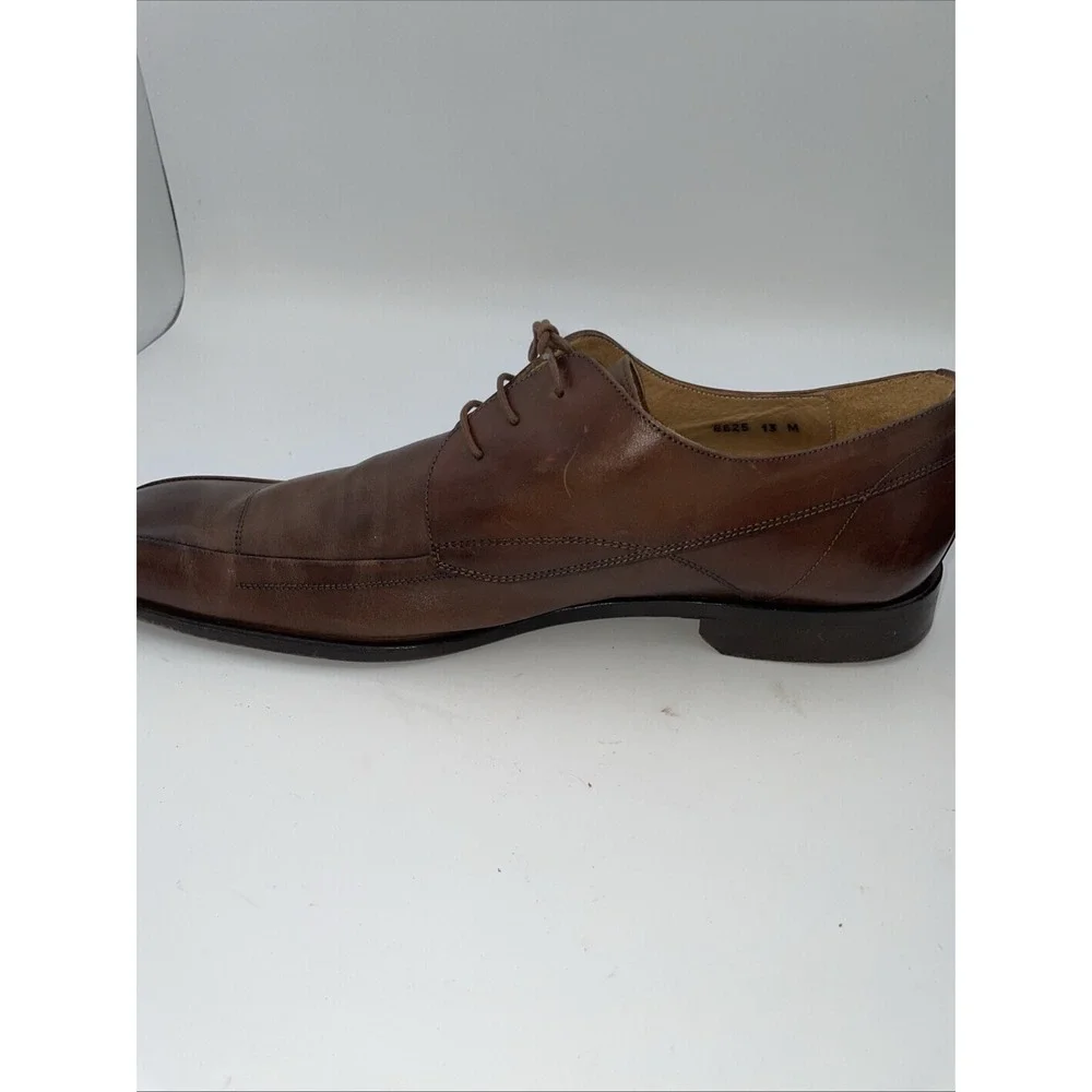Mercanti Fiorentini Oxfords Apron Toe Shoes US 13 Brown‎ Leather ITALY